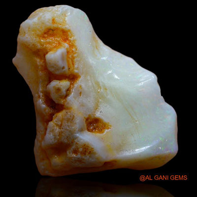 Natural Untreated Fire Opal Loose Gemstone Fancy Rough From Australia 11.00 Cts 22x19x7 mm R-699