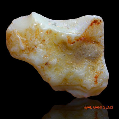 Natural Untreated Fire Opal Loose Gemstone Fancy Rough From Australia 11.00 Cts 22x19x7 mm R-699