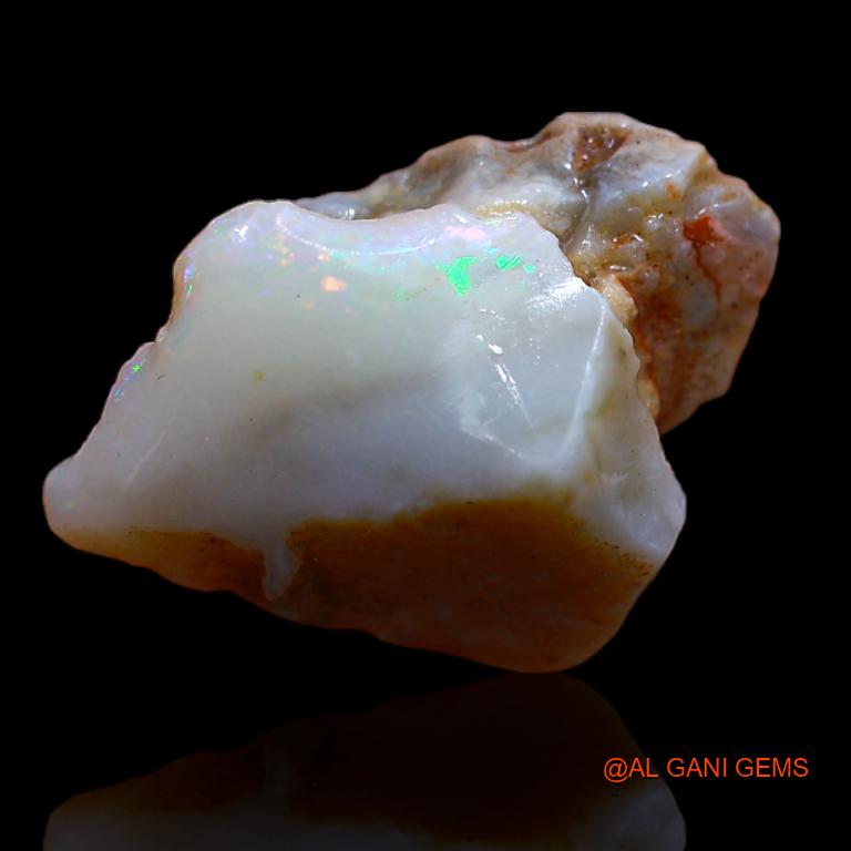 Natural Fire Opal Gemstone 8.00 Cts Loose Fancy Rough From Australia 17x16x8 mm R-700