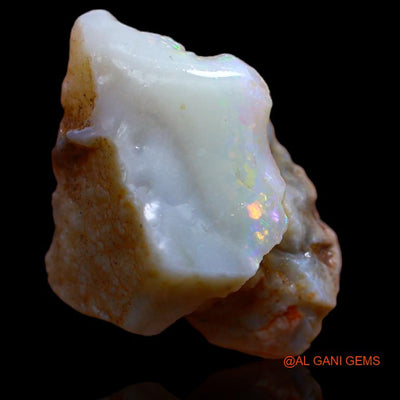 Natural Fire Opal Gemstone 8.00 Cts Loose Fancy Rough From Australia 17x16x8 mm R-700