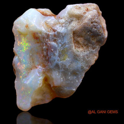 Natural Fire Opal Gemstone 8.00 Cts Loose Fancy Rough From Australia 17x16x8 mm R-700