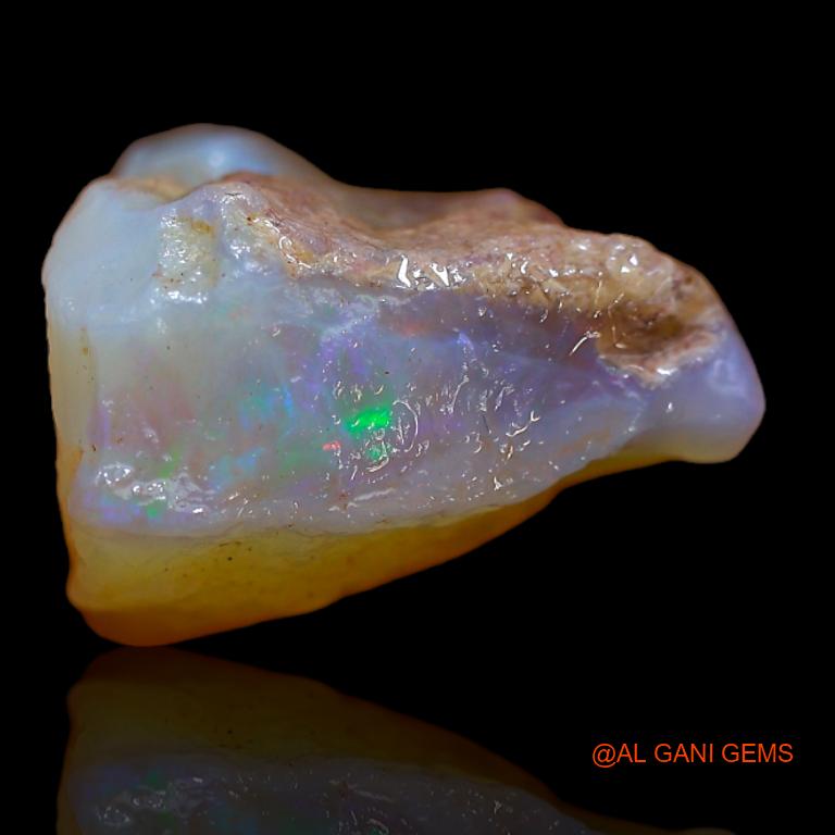 Natural Untreated Fire Opal Loose Gemstone Fancy Rough From Australia 12.00 Cts 16x14x13 mm R-701