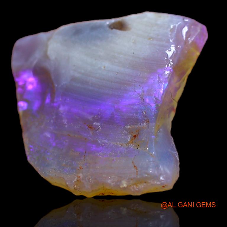 Natural Untreated Fire Opal Loose Gemstone Fancy Rough From Australia 4.00 Cts 15x15x3 mm R-704