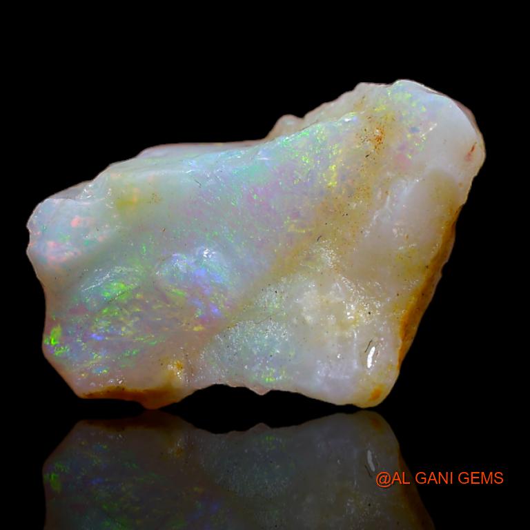 Natural Untreated Fire Opal Loose Gemstone Fancy Rough From Australia 3.00 Cts 15x9x5 mm R-705