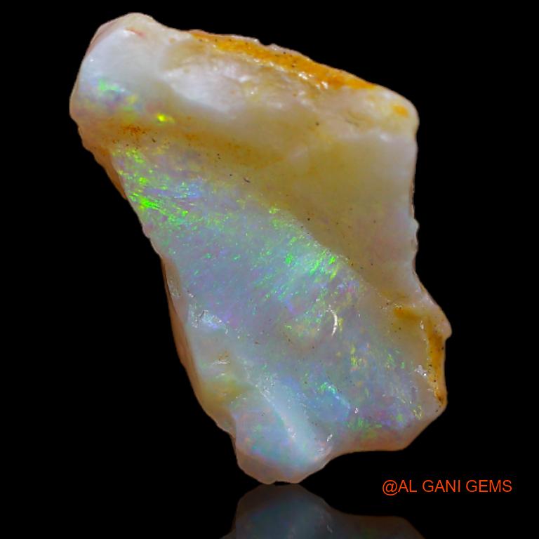 Natural Untreated Fire Opal Loose Gemstone Fancy Rough From Australia 3.00 Cts 15x9x5 mm R-705