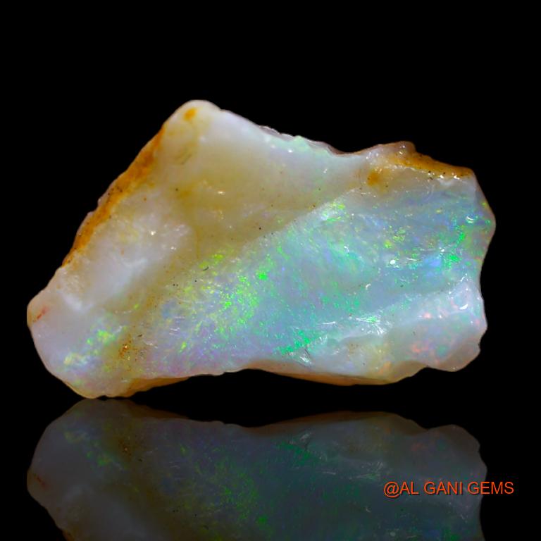 Natural Untreated Fire Opal Loose Gemstone Fancy Rough From Australia 3.00 Cts 15x9x5 mm R-705