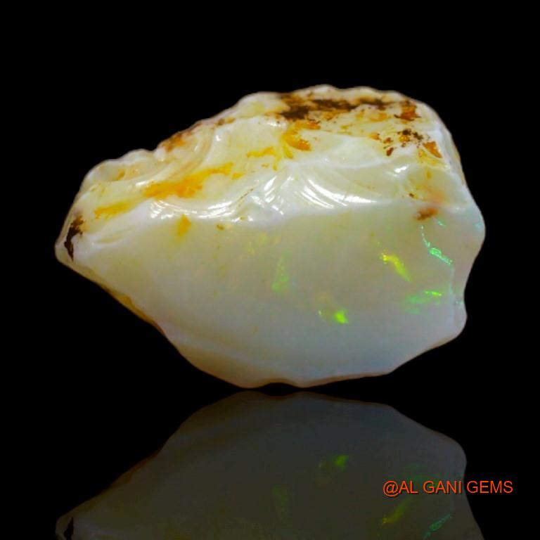 3.70 Cts Natural Australian Fire Opal Loose Gemstone Fancy Rough 12x7x7 mm R-70
