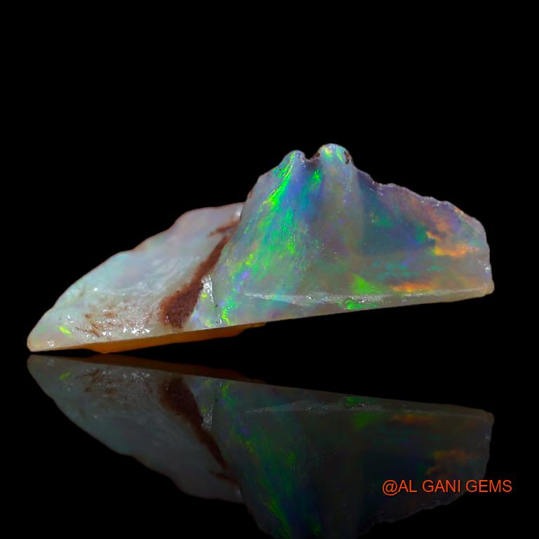 Natural Untreated Fire Opal Loose Gemstone Fancy Rough From Australia 6.00 Cts 23x9x8 mm R-711