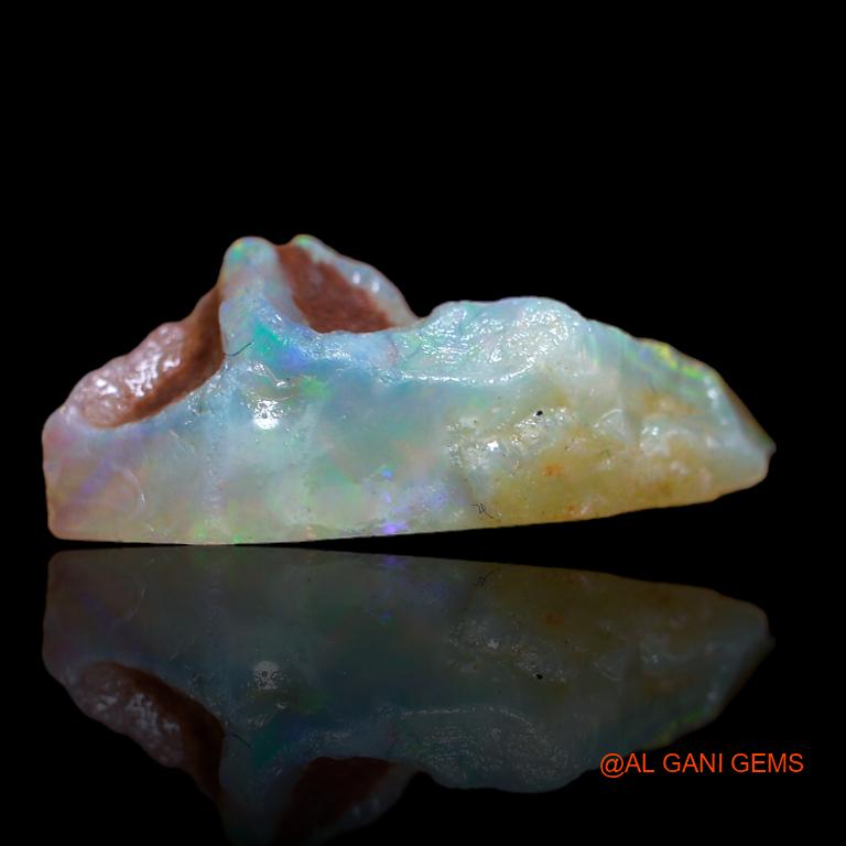 Natural Untreated Fire Opal Loose Gemstone Fancy Rough From Australia 6.00 Cts 23x9x8 mm R-711