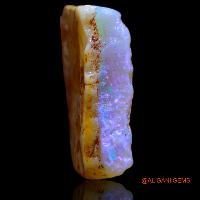 Natural Fire Opal Gemstone 5.00 Cts Loose Fancy Rough From Australia 17x13x4 mm R-716