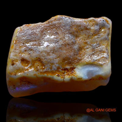 Natural Fire Opal Gemstone 5.00 Cts Loose Fancy Rough From Australia 17x13x4 mm R-716
