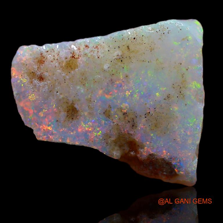 3.00 Cts Natural Australian Fire Opal Fancy Rough Loose Gemstone For Jewelry 15x13x2 mm R-721
