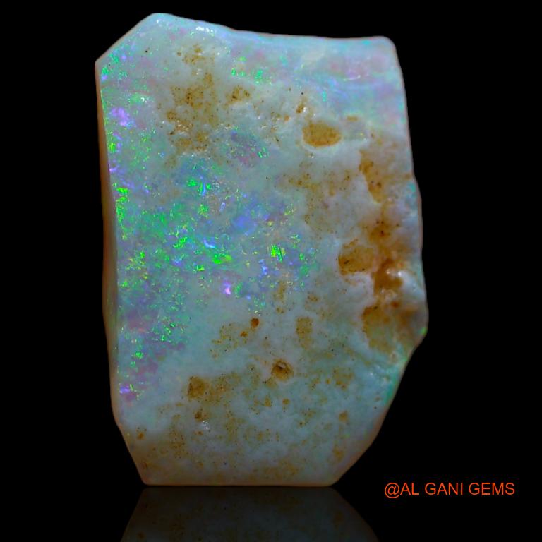 Natural Fire Opal Gemstone 4.00 Cts Loose Fancy Rough From Australia 15x11x4 mm R-729