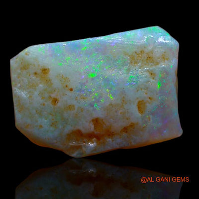 Natural Fire Opal Gemstone 4.00 Cts Loose Fancy Rough From Australia 15x11x4 mm R-729