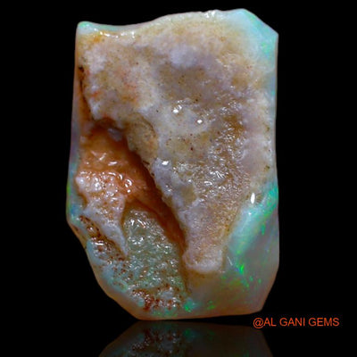 Natural Fire Opal Gemstone 4.00 Cts Loose Fancy Rough From Australia 15x11x4 mm R-729