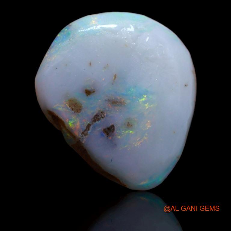 9.35 Cts Natural Australian Fire Opal Loose Gemstone Fancy Rough 20x16x2 mm R-72