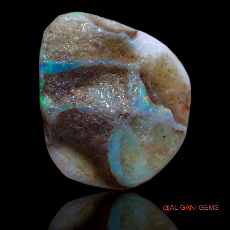 9.35 Cts Natural Australian Fire Opal Loose Gemstone Fancy Rough 20x16x2 mm R-72