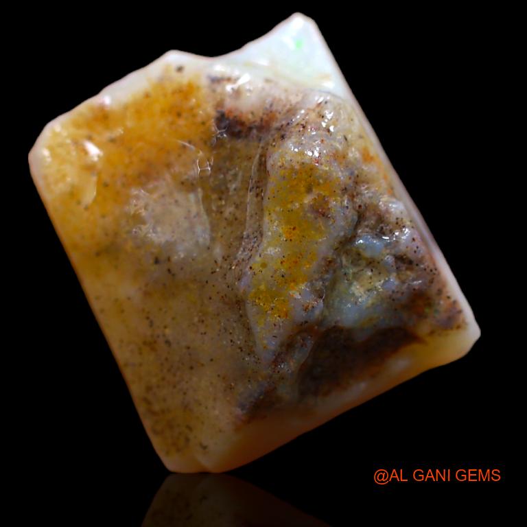 4.00 Cts Natural Australian Fire Opal Loose Gemstone Fancy Rough 14x12x5 mm R-732