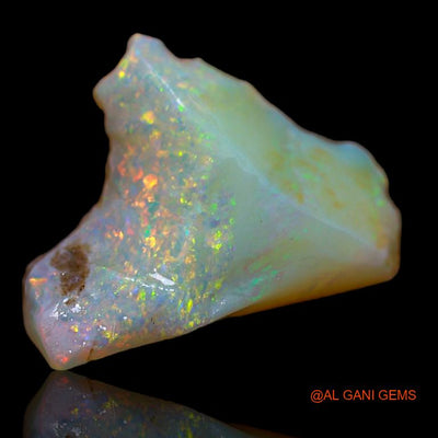 Natural Untreated Fire Opal Loose Gemstone Fancy Rough From Australia 4.00 Cts 15x11x5 mm R-734