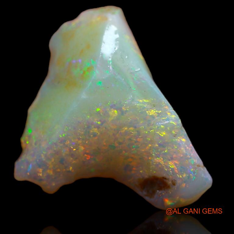 Natural Untreated Fire Opal Loose Gemstone Fancy Rough From Australia 4.00 Cts 15x11x5 mm R-734