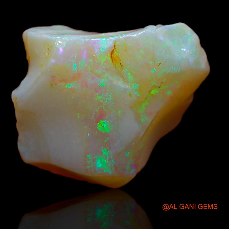 Natural Fire Opal Gemstone 7.00 Cts Loose Fancy Rough From Australia 15x12x7 mm R-735
