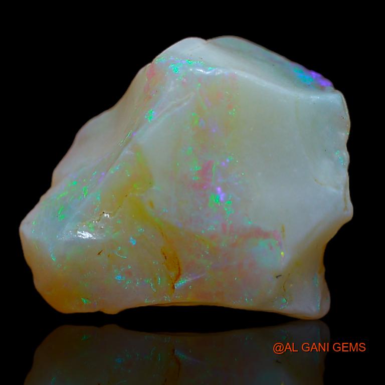 Natural Fire Opal Gemstone 7.00 Cts Loose Fancy Rough From Australia 15x12x7 mm R-735