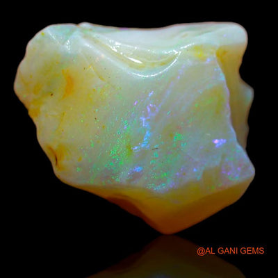 Natural Fire Opal Gemstone 7.00 Cts Loose Fancy Rough From Australia 15x12x7 mm R-735