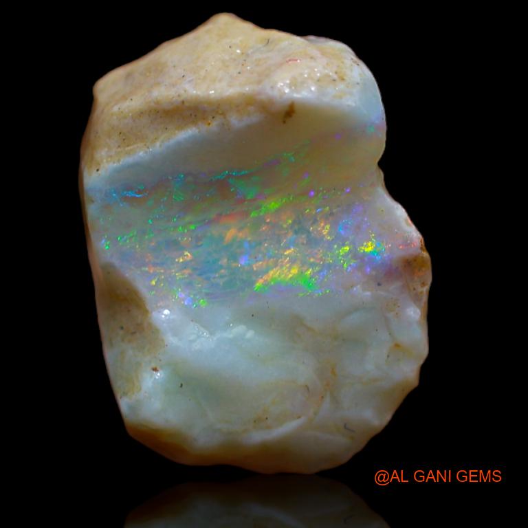 Natural Untreated Fire Opal Loose Gemstone Fancy Rough From Australia 5.00 Cts 16x11x7 mm R-745
