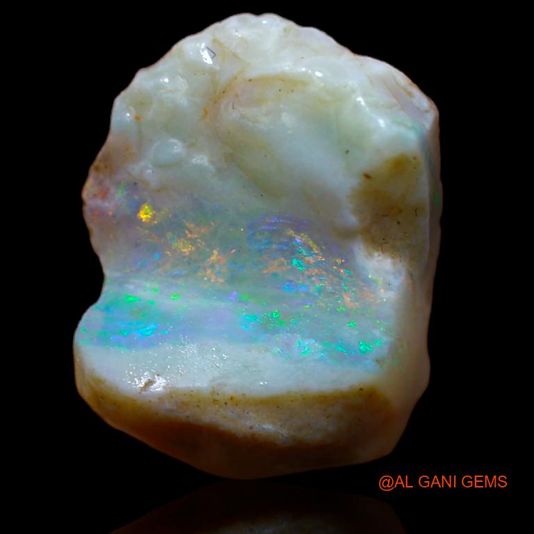 Natural Untreated Fire Opal Loose Gemstone Fancy Rough From Australia 5.00 Cts 16x11x7 mm R-745