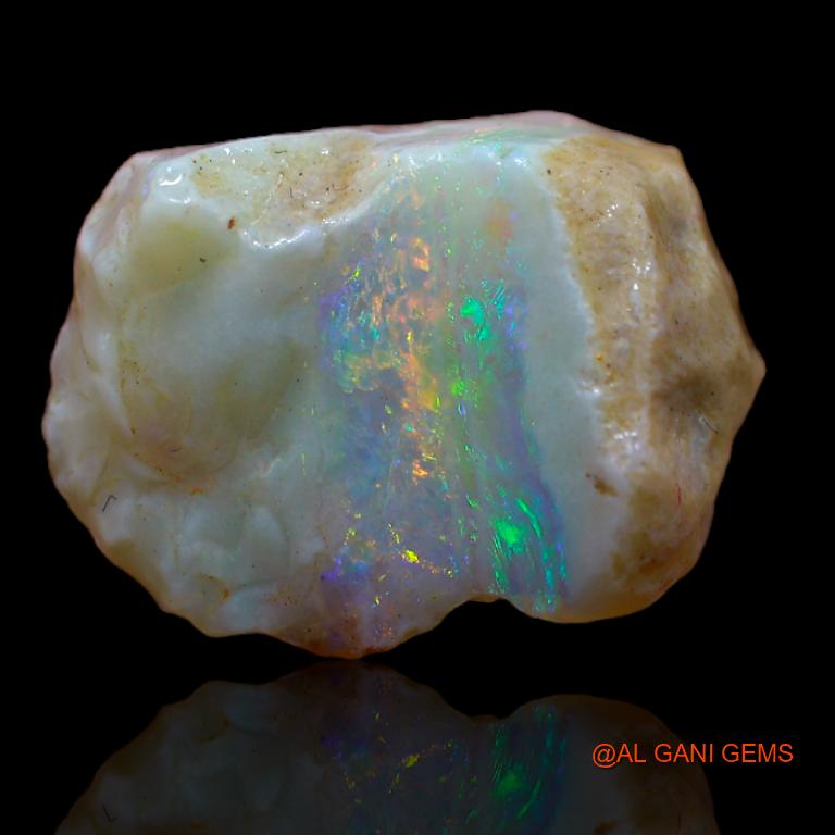 Natural Untreated Fire Opal Loose Gemstone Fancy Rough From Australia 5.00 Cts 16x11x7 mm R-745