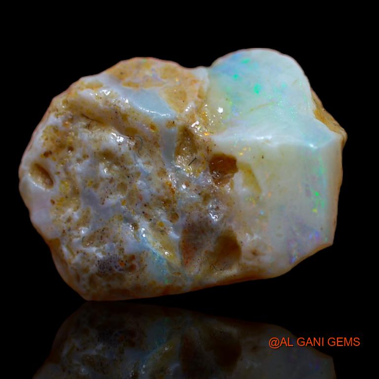 Natural Untreated Fire Opal Loose Gemstone Fancy Rough From Australia 5.00 Cts 16x11x7 mm R-745