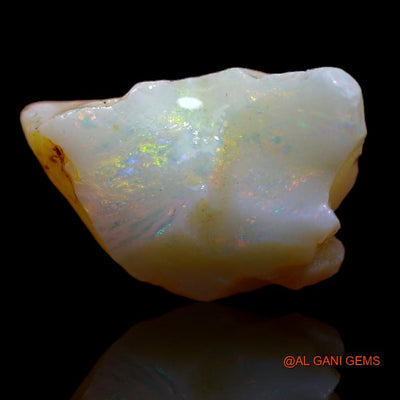 Natural Untreated Fire Opal Loose Gemstone Fancy Rough From Australia 5.00 Cts 15x10x7 mm R-746