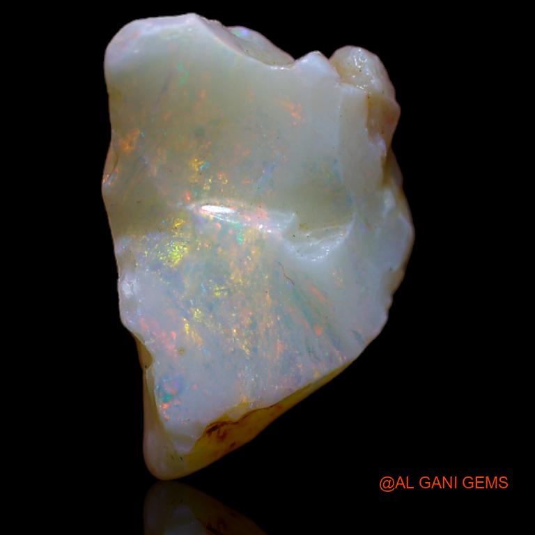 Natural Untreated Fire Opal Loose Gemstone Fancy Rough From Australia 5.00 Cts 15x10x7 mm R-746