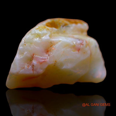 Natural Untreated Fire Opal Loose Gemstone Fancy Rough From Australia 5.00 Cts 15x10x7 mm R-746