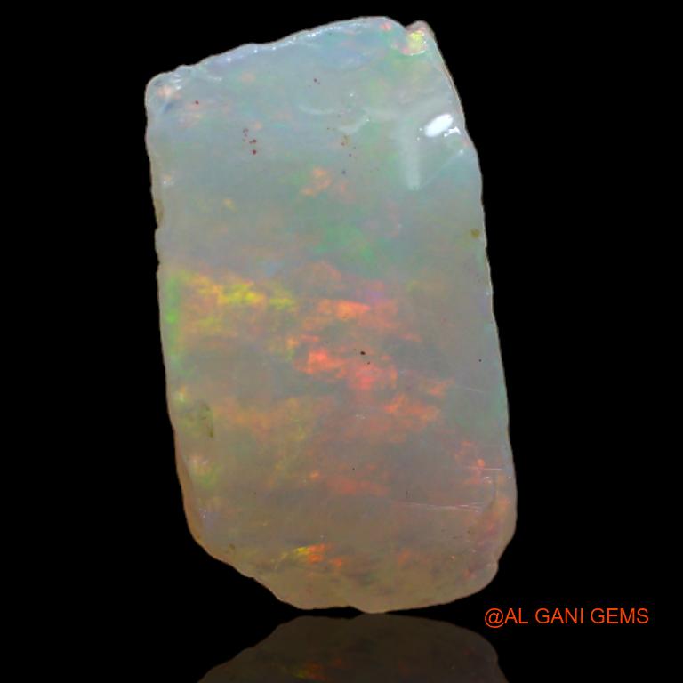 Natural Untreated Fire Opal Loose Gemstone Fancy Rough From Australia 4.00 Cts 14x8x7 mm R-750