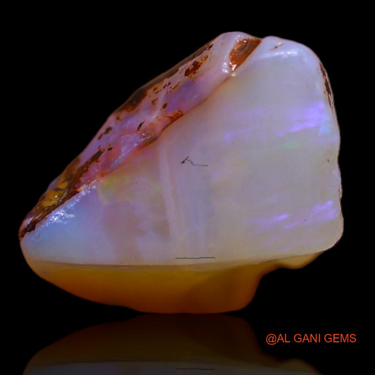 6.00 Cts Natural Australian Fire Opal Loose Gemstone Fancy Rough 16x12x9 mm R-756
