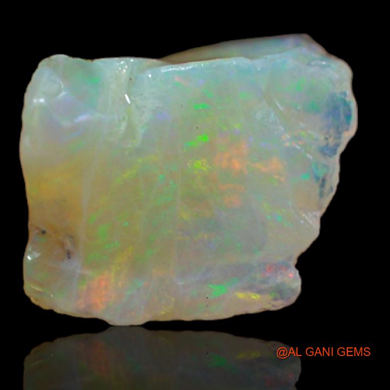 Natural Untreated Fire Opal Loose Gemstone Fancy Rough From Australia 4.00 Cts 13x11x10 mm R-757