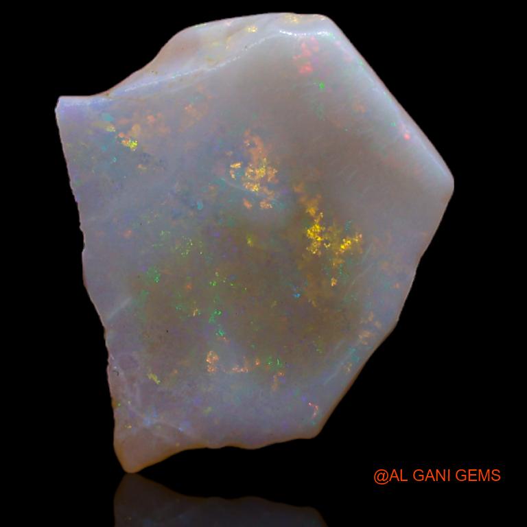 Natural Untreated Fire Opal Loose Gemstone Fancy Rough From Australia 2.00 Cts 15x13x2 mm R-758