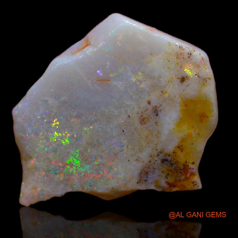 Natural Untreated Fire Opal Loose Gemstone Fancy Rough From Australia 2.00 Cts 15x13x2 mm R-758