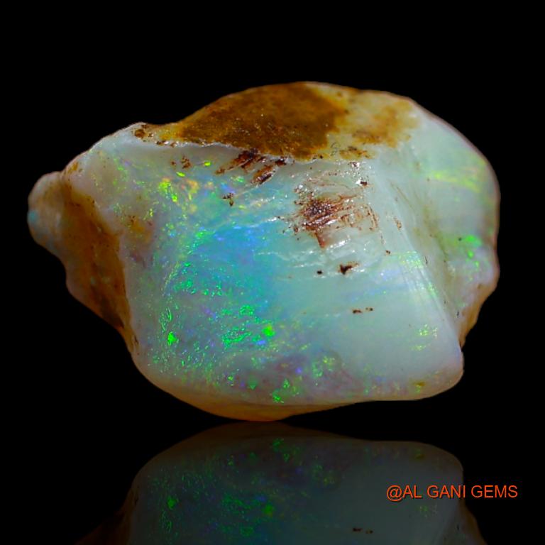 Natural Untreated Fire Opal Loose Gemstone Fancy Rough From Australia 6.00 Cts 13x12x10 mm R-759