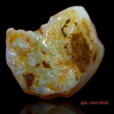Natural Untreated Fire Opal Loose Gemstone Fancy Rough From Australia 6.00 Cts 13x12x10 mm R-759