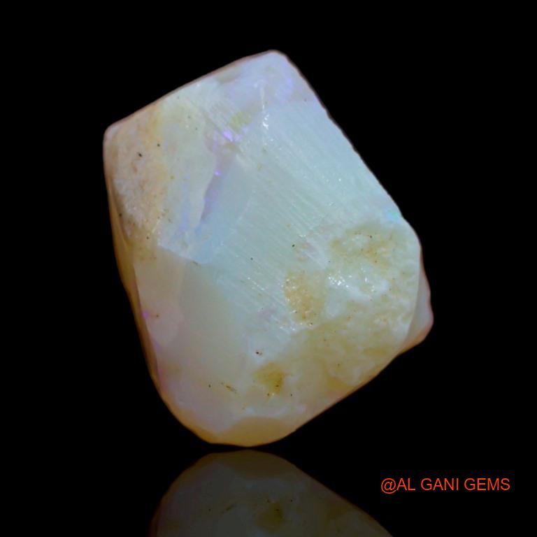 Natural Fire Opal Gemstone 6.50 Cts Loose Fancy Rough From Australia 15x10x1 mm R-76