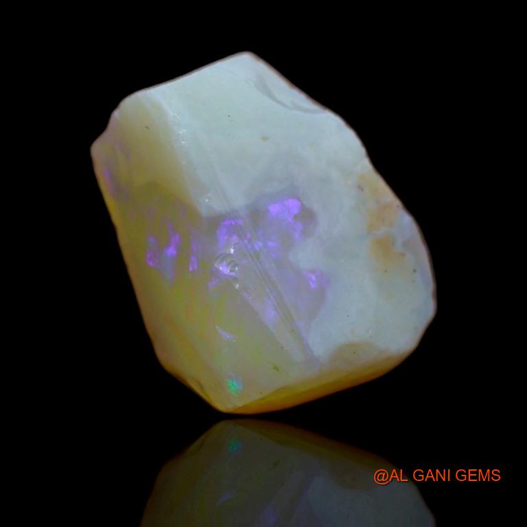Natural Fire Opal Gemstone 6.50 Cts Loose Fancy Rough From Australia 15x10x1 mm R-76