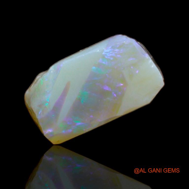 Natural Fire Opal Gemstone 6.50 Cts Loose Fancy Rough From Australia 15x10x1 mm R-76