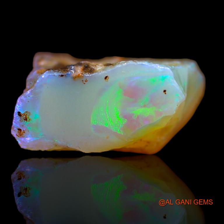 Natural Untreated Fire Opal Loose Gemstone Fancy Rough From Australia 6.00 Cts 12x12x6 mm R-775