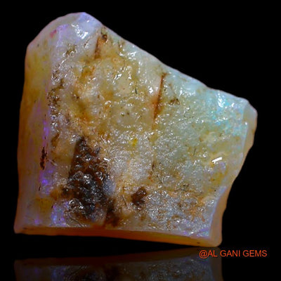 Natural Untreated Fire Opal Loose Gemstone Fancy Rough From Australia 6.00 Cts 12x12x6 mm R-775