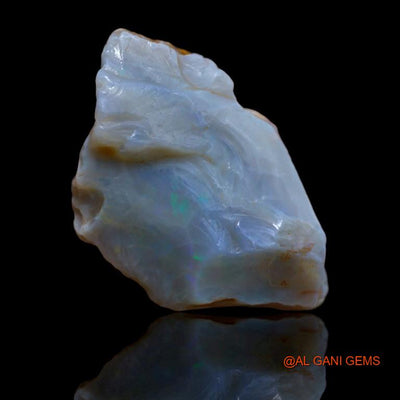 48.90 Cts Natural Australian Fire Opal Loose Gemstone Fancy Rough 39x26x9 mm R-77