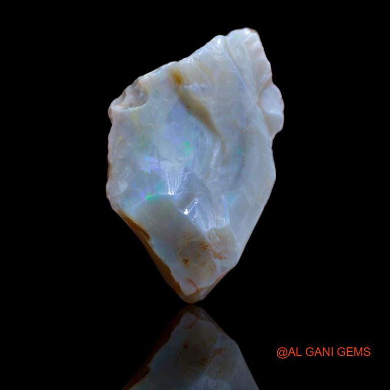 48.90 Cts Natural Australian Fire Opal Loose Gemstone Fancy Rough 39x26x9 mm R-77
