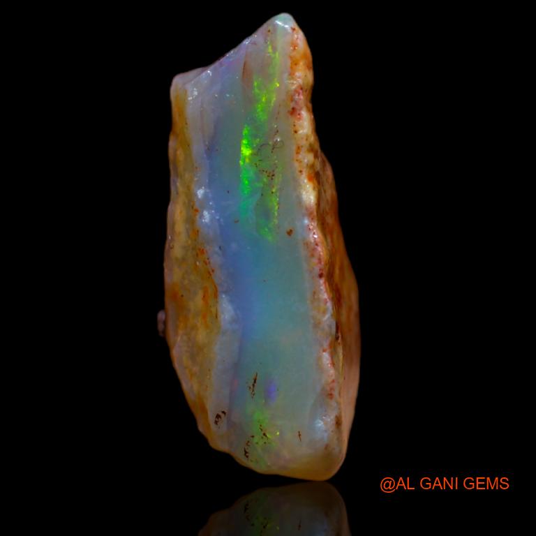 Natural Untreated Fire Opal Loose Gemstone Fancy Rough From Australia 4.00 Cts 17x8x7 mm R-781