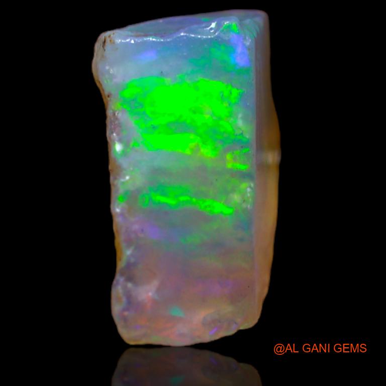Natural Fire Opal Gemstone 4.00 Cts Loose Fancy Rough From Australia 14x9x6 mm R-782